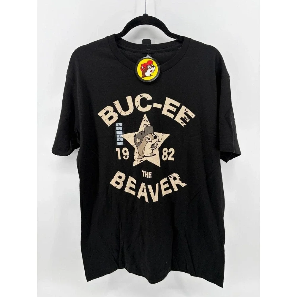Buc-ee's, The Original, Beaver, Graphic T-Shirt, Black, Unisex, Large, NWT